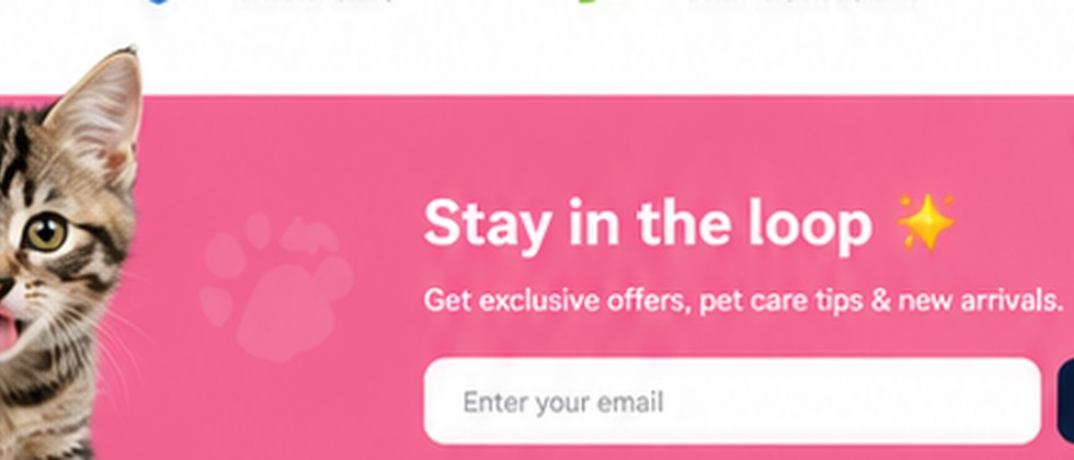 Cute pet newsletter visual