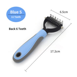 Pet Deshedding Brush for Dogs & Cats – Fur & Knot Remover