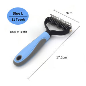 Pet Deshedding Brush for Dogs & Cats – Fur & Knot Remover