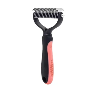 Pet Deshedding Brush for Dogs & Cats – Fur & Knot Remover
