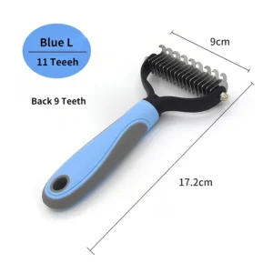 Pet Deshedding Brush for Dogs & Cats – Fur & Knot Remover