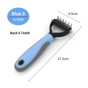 Pet Deshedding Brush for Dogs & Cats – Fur & Knot Remover