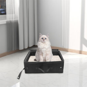 Portable Folding Travel Pet Litter Box Dog Toilet Tray Folding Cat Litter Potty Waterproof Outdoor Foldable Cat Litter Box