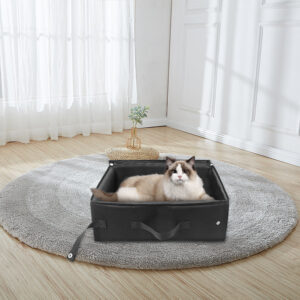 Portable Folding Travel Pet Litter Box Dog Toilet Tray Folding Cat Litter Potty Waterproof Outdoor Foldable Cat Litter Box