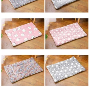 Thicken Cat Mat Breathable Flannel Cat Sleeping Mat Soft Dog Cushion for Small Dog Winter Warm Cat Blanket