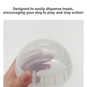 Treat Ball Dog Treat Dispenser Toy Ball Interactive Dog Toy - 4" Dog Food Toy Stimulation, Slow Feeder