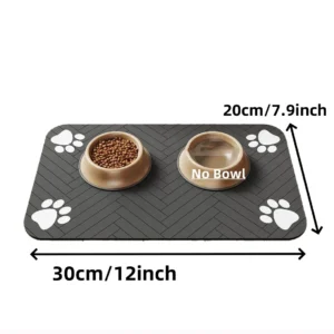 Absorbent Pet Mat S/M/L, Waterproof Non-Slip for Dog and Cat Bowls
