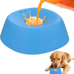 Anti-Choking Slow Feeder Dog Bowl Non-Slip 3/4 Cup - Lick Toy for Liquid Treats Bone Broth Yogurt