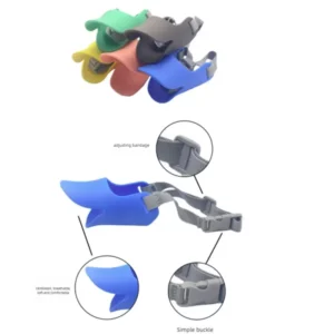 Adjustable Dog Silicone Duck Muzzle Anti Bite Stop Barking Pet Accessory Safe Small to Large Dog Mouthpiece Cover