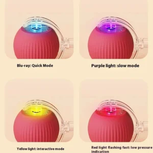 Cat Interactive Ball Toys Automatic Rolling Ball For Kitten Rechargeable Smart Pet Electric Toys With Teaser Sensor Cat Ball Toy