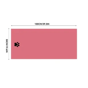 35*75cm/50*100cm Microfiber Pet Bath Towel Embroidered Super Soft Absorbent Cat for Dogs Grooming Supplies