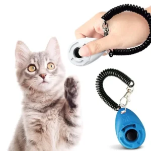 Dog Training Clicker Pet Cat Dog Click Trainer Use for Cat Puppy Birds Horses Aid Adjustable Wrist Strap Sound Key Chain