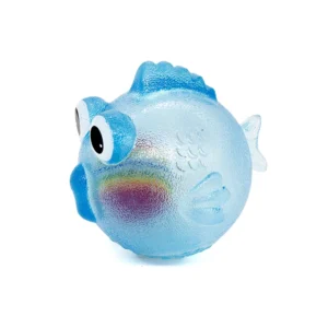 Dog Chewing Toy Training Sound Silicone Ball Simulated Fish Shape Dog Toy Interactive Cleaning Teeth Pet Accessories