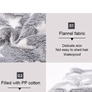 Flannel Pet Sleeping Mat Dog Bed Cat Litter Puppy Bed Dog Sofa Lovely Mattress Cushion for Small Large Dog Blanket For Winter