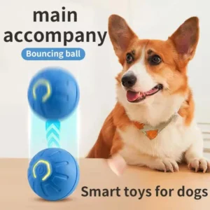 Intelligent Interactive Pet Toy Ball Electronic Automatic Moving Bouncing Ball USB Rechargeable Funny Toy for Puppy Cat Kitty