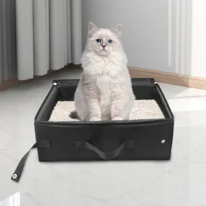 Portable Folding Travel Pet Litter Box Dog Toilet Tray Folding Cat Litter Potty Waterproof Outdoor Foldable Cat Litter Box