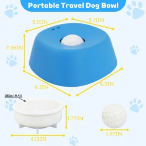 Anti-Choking Slow Feeder Dog Bowl Non-Slip 3/4 Cup - Lick Toy for Liquid Treats Bone Broth Yogurt