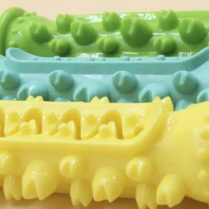 Dog Toothbrush Chew Toy Stick Soft Rubber Molar Interactive Dogs Toys For Small Dogs Durable Chewing Leakage Food Toy