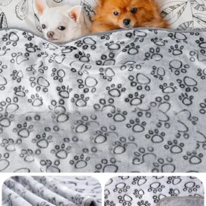 Soft Fluffy High Quality Pet Blanket Cute Cartoon Pattern Pet Mat Warm and Comfortable Blanket for Cat Dogs