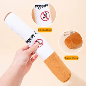 Plush Pet Chew Toys Bite Resistant Simulated Scallion Bell Sounding Teeth Cleaning Interactive Playing Supplies For Dog Cat
