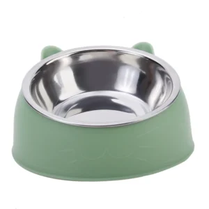 1/2/5pcs Cat Bowl Creative Inclined Kitten Puppy Food Feeding Bowls Stainless Steel Cats Drinking Feeder Pet Dogs Cats Feeders