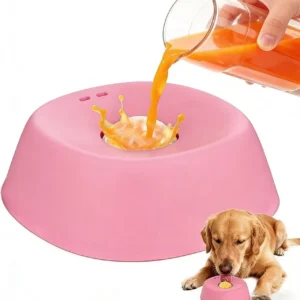 Anti-Choking Slow Feeder Dog Bowl Non-Slip 3/4 Cup - Lick Toy for Liquid Treats Bone Broth Yogurt