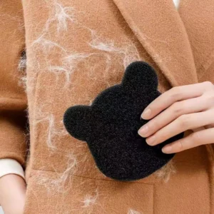 2 /4 Sets Of Household Pet Hair Remover, Machine Washed Bear Sticky Sponge, Reusable, Suitable For Washing Machine, Dryer, Black