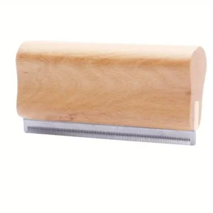 Wood PET Cat Dog Horse Removal Shedding Grooming Tool Hair Brush Comb Long Hair self-Cleaning