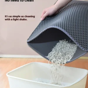 Large Cat Litter Mat Waterproof Double Layer Non Slip Litter Box Tray Pad Washable Durable Pet Toilet Training Mat