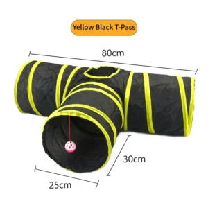 Cat Tunnel Pet Supplies Cat S T Pass Play Tunnel Foldable Cat Tunnel Cat Toy Breathable Drill Barrel for Indoor loud paper