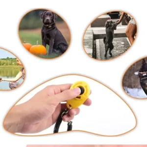 Dog Training Clicker Pet Cat Dog Click Trainer Use for Cat Puppy Birds Horses Aid Adjustable Wrist Strap Sound Key Chain