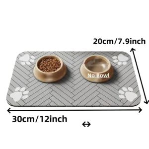 Absorbent Pet Mat S/M/L, Waterproof Non-Slip for Dog and Cat Bowls