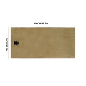 35*75cm/50*100cm Microfiber Pet Bath Towel Embroidered Super Soft Absorbent Cat for Dogs Grooming Supplies