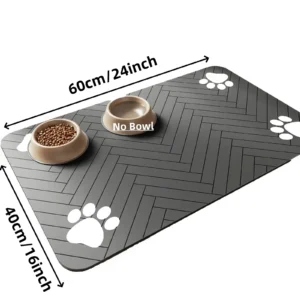 Absorbent Pet Mat S/M/L, Waterproof Non-Slip for Dog and Cat Bowls