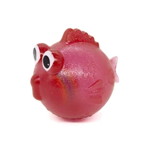 Dog Chewing Toy Training Sound Silicone Ball Simulated Fish Shape Dog Toy Interactive Cleaning Teeth Pet Accessories