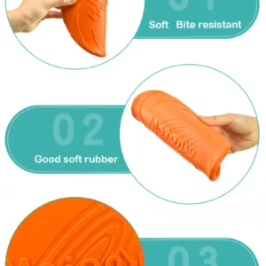 Dog Toys Silicone Flying Disc Fashion Multicolor Resistant Chew Toys Puppy Outdoor Game Trainning Interactive Supplies