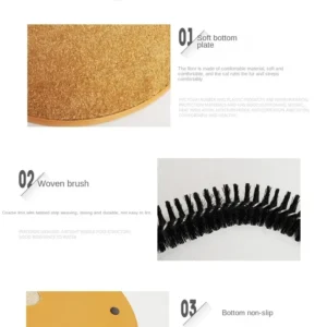 Cat Toy Arch Self Groome Pamper Feline with A Massage Grooming Rubbing Brush with Scratching Pad Toy for Cats Interactive Toys