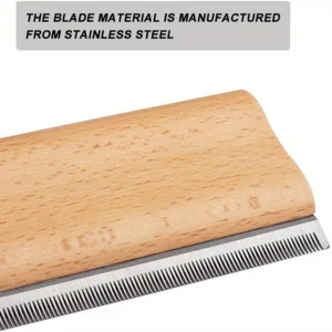 Wood PET Cat Dog Horse Removal Shedding Grooming Tool Hair Brush Comb Long Hair self-Cleaning