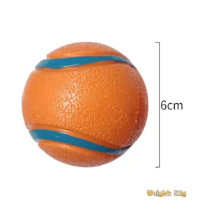 Tough Dog Toy Ball Chew Proof Elastic Jumping Fetch Ball for Large Medium Small Dogs Puppy Pet Chew Toy Solid Pet Accessories