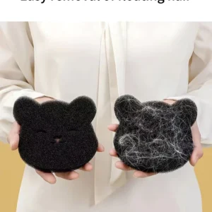 2 /4 Sets Of Household Pet Hair Remover, Machine Washed Bear Sticky Sponge, Reusable, Suitable For Washing Machine, Dryer, Black