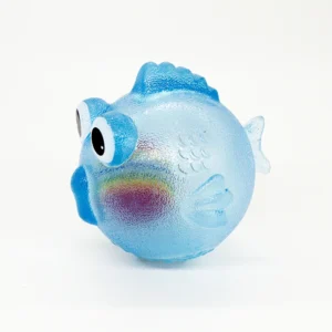Dog Chewing Toy Training Sound Silicone Ball Simulated Fish Shape Dog Toy Interactive Cleaning Teeth Pet Accessories