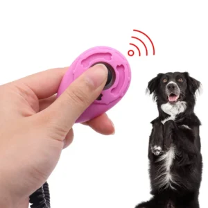Dog Training Clicker Pet Cat Dog Click Trainer Use for Cat Puppy Birds Horses Aid Adjustable Wrist Strap Sound Key Chain