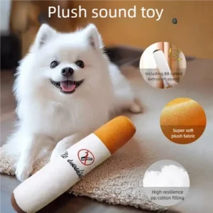 Plush Pet Chew Toys Bite Resistant Simulated Scallion Bell Sounding Teeth Cleaning Interactive Playing Supplies For Dog Cat