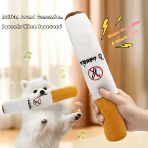 Plush Pet Chew Toys Bite Resistant Simulated Scallion Bell Sounding Teeth Cleaning Interactive Playing Supplies For Dog Cat