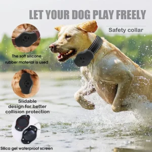 AiQUE IPX8 Waterproof Airtag Protective Shell Pet Anti-Lost Cat/Dog Holder Collar GPS Locator Tracker Case Pet Supplies Air Tag
