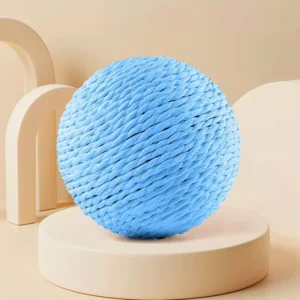 Interactive Sisal Cat Scratching Ball Toy Anti-Bite Teething Kitten Pet Supplies with Teeth Cleaning Feature Sound Making