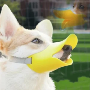Adjustable Dog Silicone Duck Muzzle Anti Bite Stop Barking Pet Accessory Safe Small to Large Dog Mouthpiece Cover