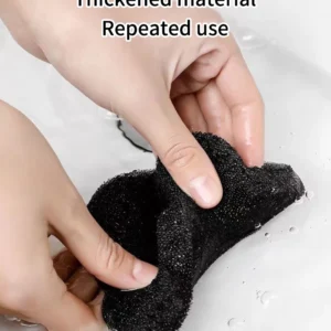 2 /4 Sets Of Household Pet Hair Remover, Machine Washed Bear Sticky Sponge, Reusable, Suitable For Washing Machine, Dryer, Black