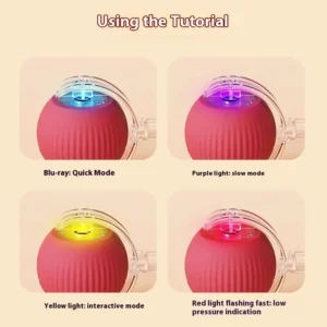 Smart Cat Toys Automatic Rolling Ball Fake Tail Rechargeable Electric Pet Interactive Toy Dog Cat Training Imitate Mouse Tail