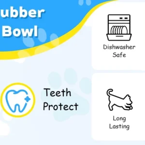 Anti-Choking Slow Feeder Dog Bowl Non-Slip 3/4 Cup - Lick Toy for Liquid Treats Bone Broth Yogurt